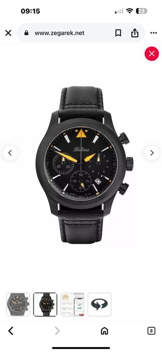 Zegarek Balticus limited 14/50 Flying Seal nowy