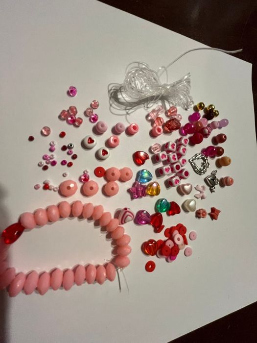 Box koralikowy  RÓŻOWY