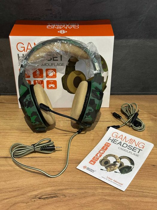 Słuchawki gamingowe Dutch Originals Jungle Camouflage headset