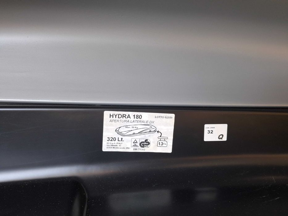 mala tejadilho 320 litros