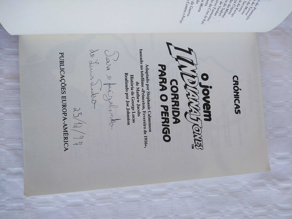 Livro O Jovem Indiana Jones.