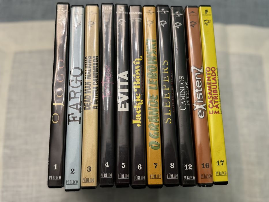 Pack de dvds vendidos em conjunto