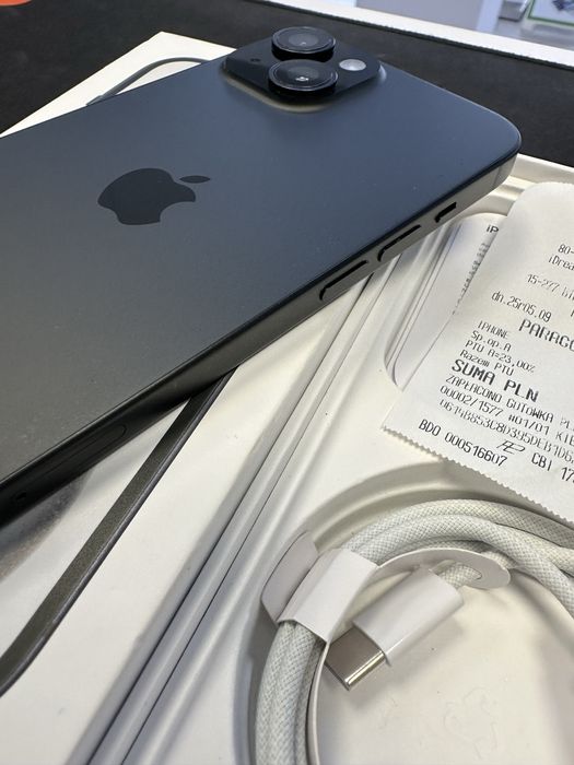 Idealny Iphone 15 256GB Black sklep Centrum Gsm