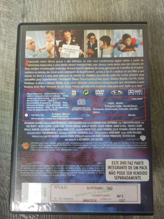 Coleção Super Homem (4 filmes com Cristopher Reeves)