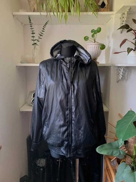 Śliska bluza w ortalionowym stylu y2k unisex M