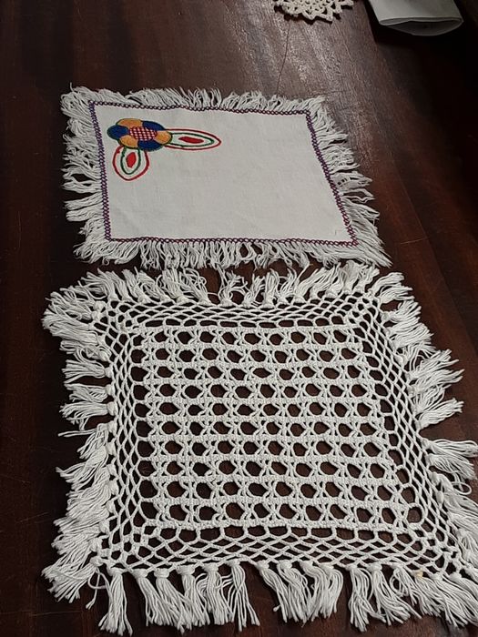 Panos em croché  medidas nas fotos  cada 1€