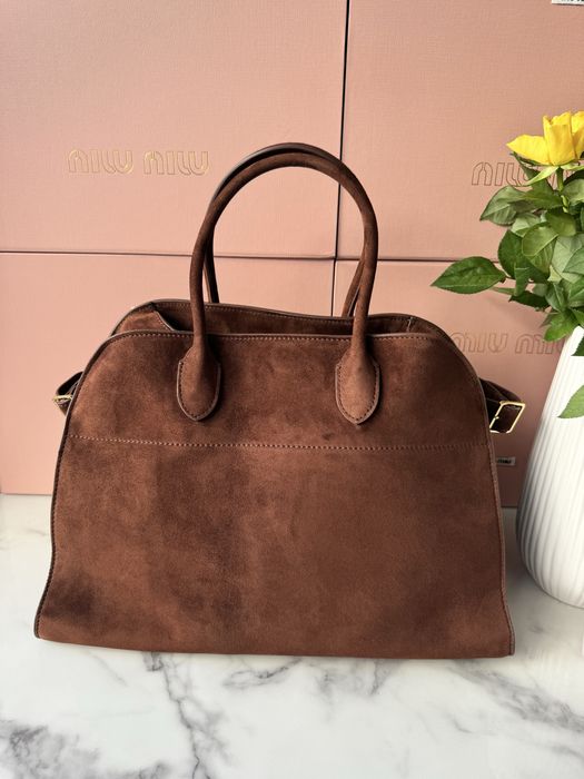 Torebka The Row Brown Suede