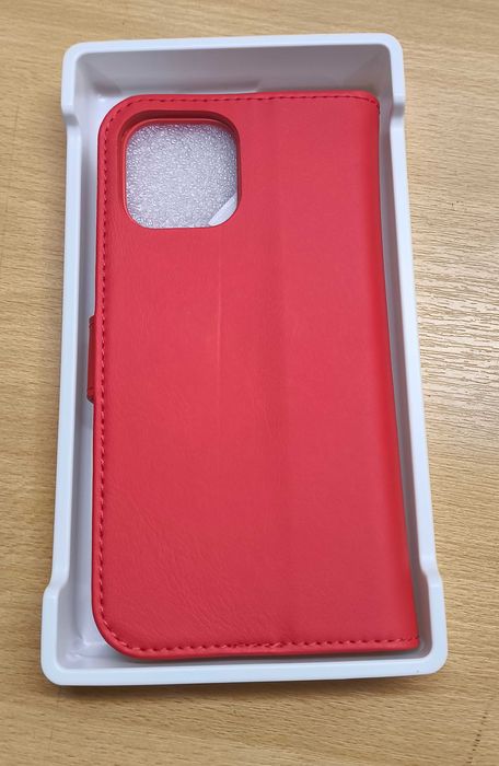 Etui z klapką do Apple iPhone 12 /12 Pro czerwony case futerał [2400]