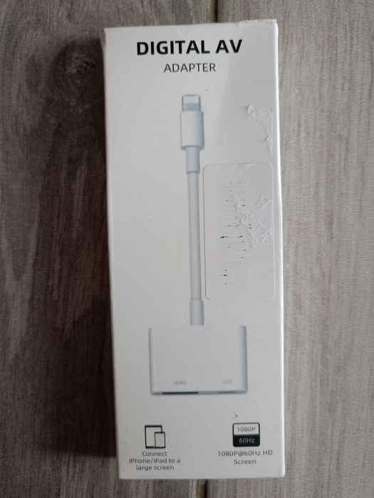 Adapter przejściówka Lightning na cyfrowe AV