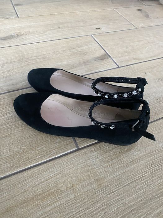 Балетки з натуральної замші, 38 розмір