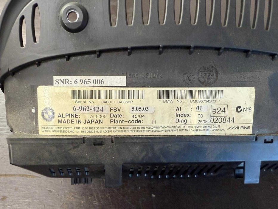 Ekran nawigacji BMW 5 E60 3 e90 BM695--734202L