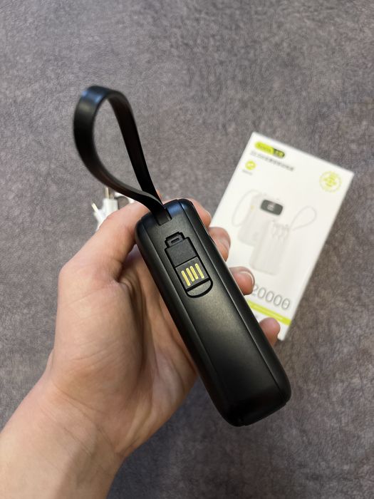 Повербанк hoco 20000 mAh‼️Power bank з вбудованими кабелями
