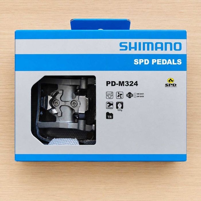 Pedais Shimano PD-M324 Híbridos SPD / Flat 1 Par