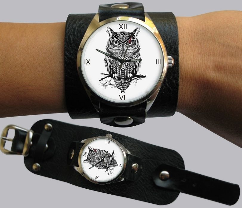 Damski Zegarek SOWA Bransoleta Skóra Nat