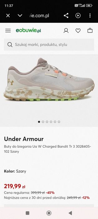 Buty do biegania Under Armour 42r
