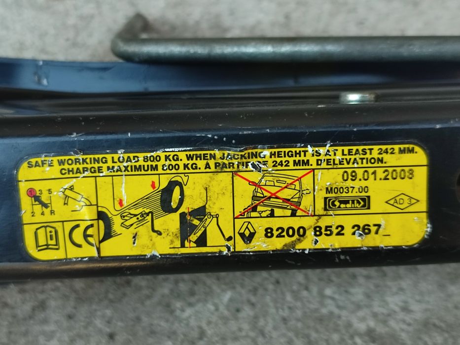 Домкрат Renault Clio 4 Рено клио 3 Renault Modus