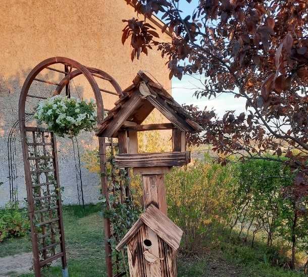 Karmnik dla ptaków budka dekoracja ogród taras dom