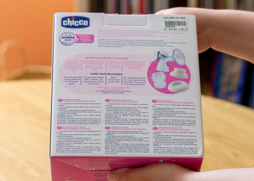 Bomba de extração de leite manual - Chicco