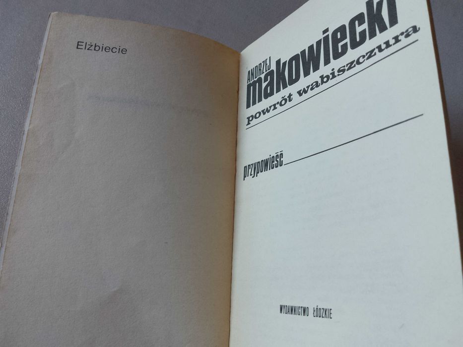 A. Makowiecki "Powrót wabiszczura" 1977
