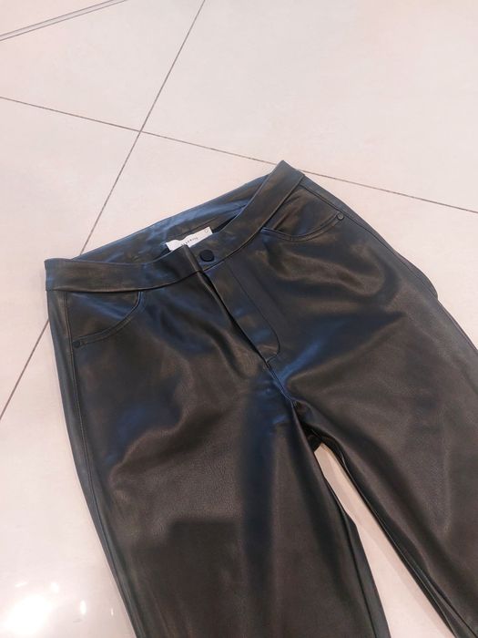Reserved NOWE skórzane spodnie rurki skinny skóra 38 M