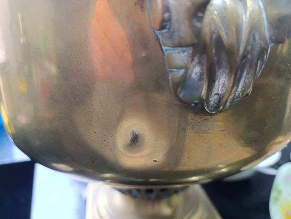 Антикварный жаровой самовар Баташевых (Тула), форма Банка, медали