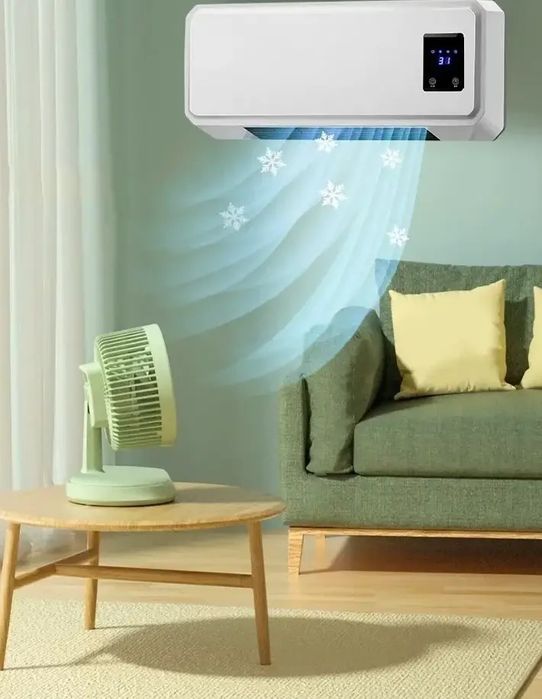 Тепловентилятор настінний обігрівач дуйка 2000 Вт Domotec ms 5962