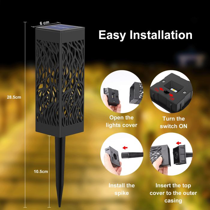 Lampiony solarne 10 sztuk / Nowe