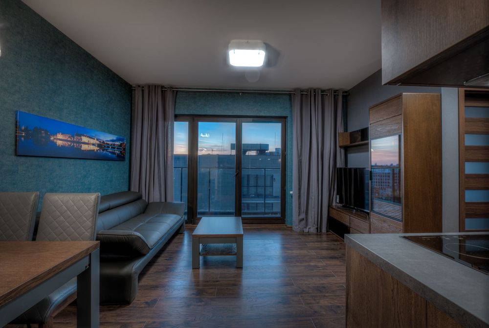 Luksusowy 2 pokojowy apartament Angel River Walońska 10 piętro