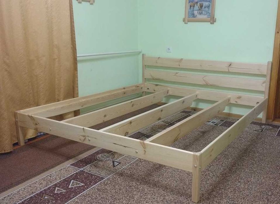 Ліжко дерев'яне двоспальне, 6900-10300 грн, безкоштовна доставка НП