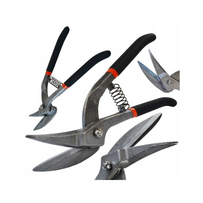 Nożyce dekarskie do blachy ręczne 12" Black