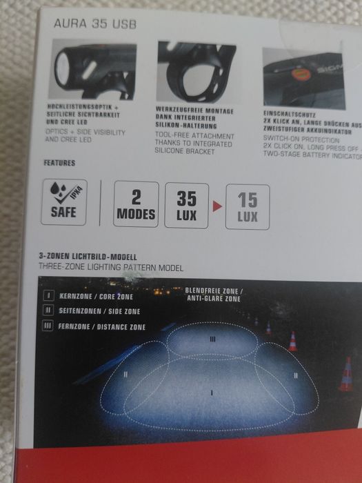 Lampka LED rowerowa przednia