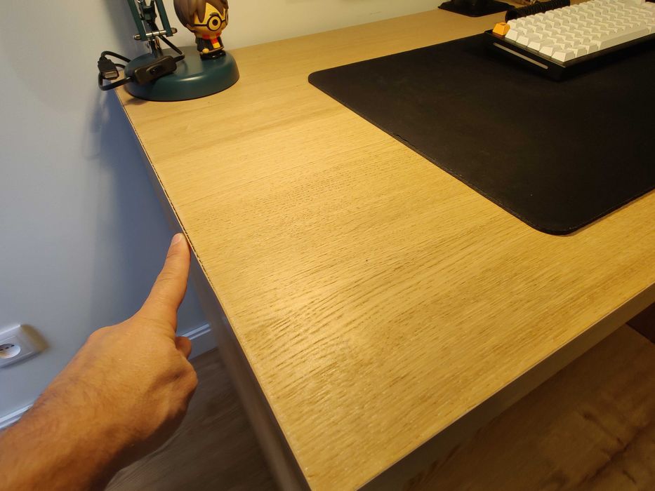 Secretária MALM IKEA - efeito carvalho