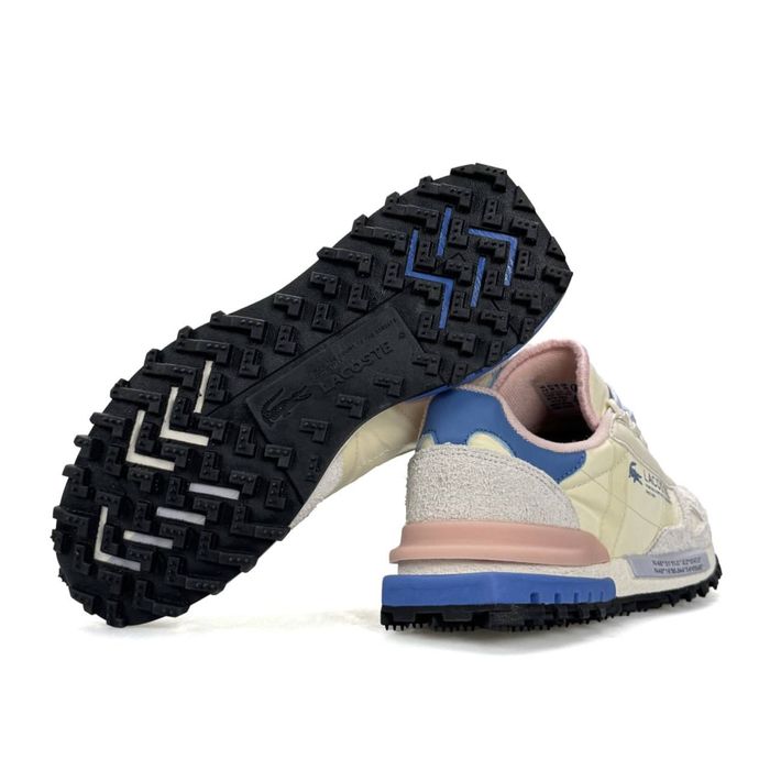 Новинка! Крутезні жіночі кросівки Lacoste Elite Active Beige Blue Pink! Нові! Опоата при отриманні! Розміри: 37,38,39,40,41!