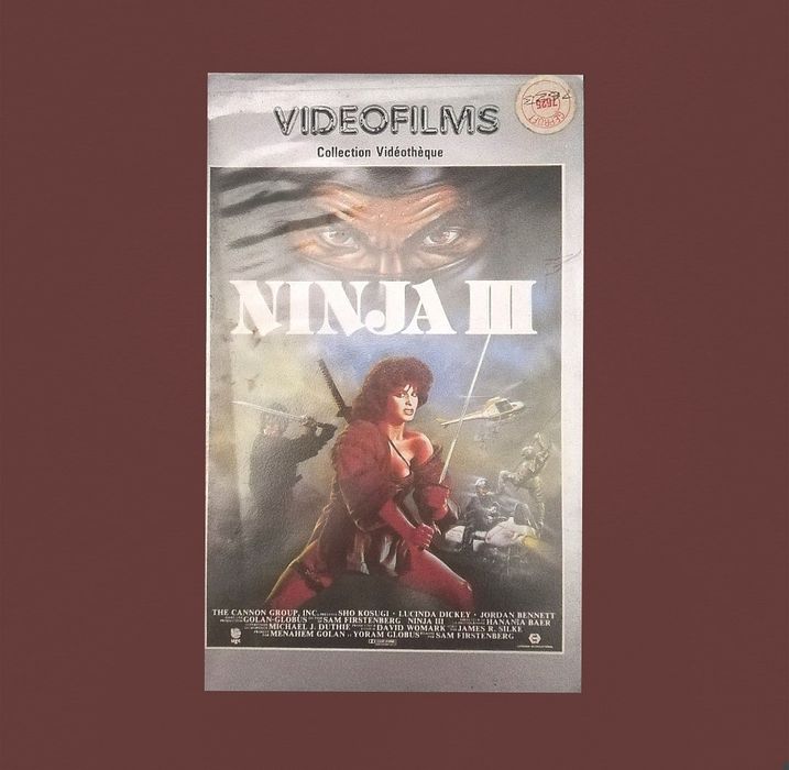 Movie "Ninja III", in original VHS format, 1984