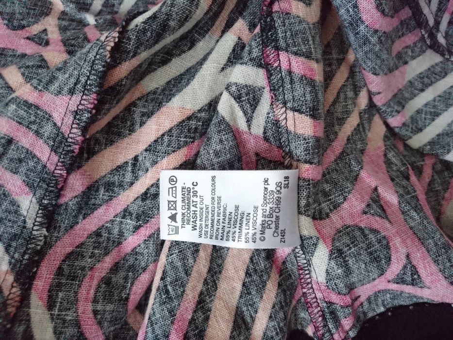 Льняная юбка большой размер Marks&Spencer