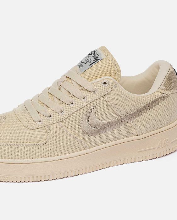 Мужские кроссовки Nike Air Force 1 Low Stussy Fossil. Размеры 40-45