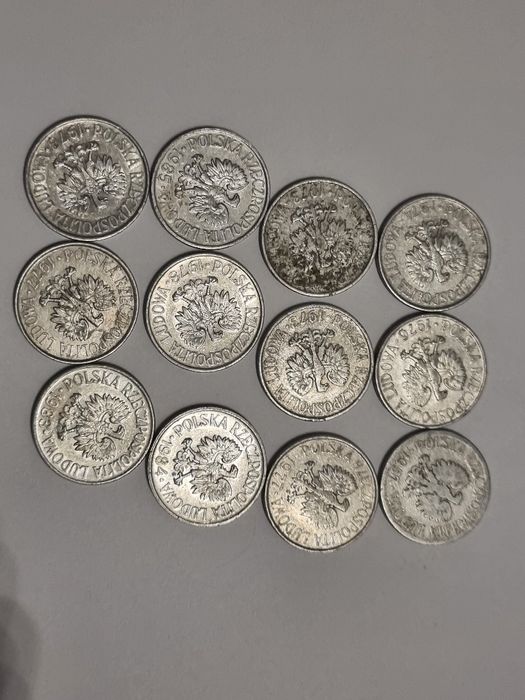 50 groszy 1957 oraz inne roczniki epoka PRL