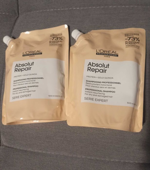 Sprzedam zapas 2x 500 ml L'Oreal profesional Absolut Repair szampon