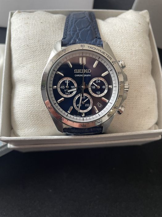 Seiko SBTR019 Chronograph Blue – NOWY