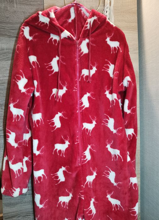 Кенгуруми тёплая пижама "олени"
