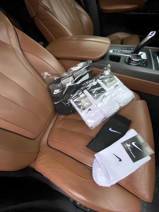 12 пар - 250грн! Носки Nikе высокие спортивные. Шкарпетки білі чорні