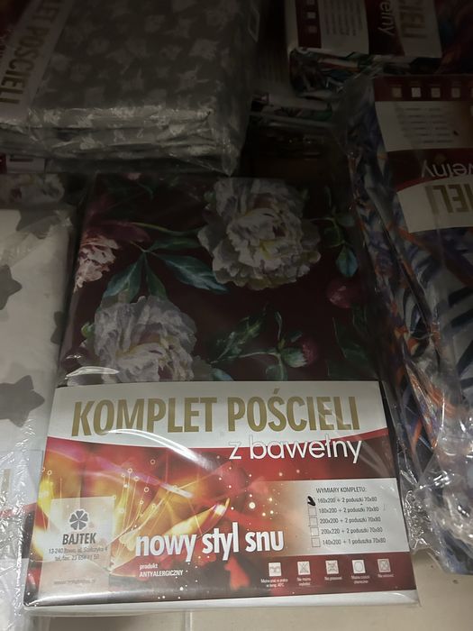 Pościel bawełna 100 kołdra poduszka komplet