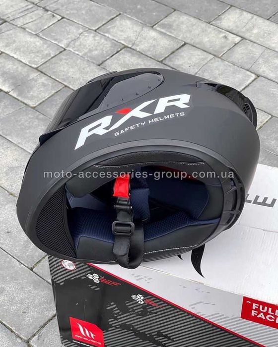 Мотошолом інтеграл RXR чорний мото шлем интеграл мотошлем закрытый