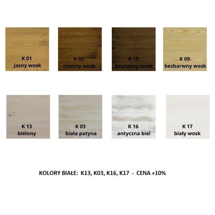 Drewniany regał woskowany REG 06 do salonu