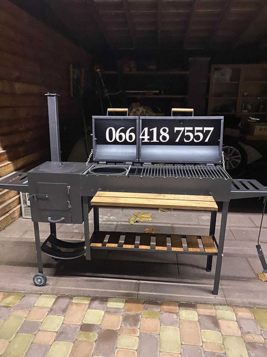 Мангал з пічкою під казан! Мангал-барбекю! Мангальний комплекс!