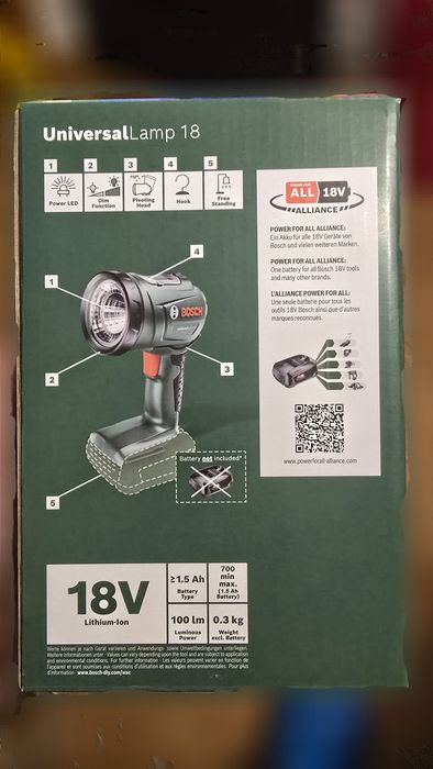 Lanterna Led Bosch nova em caixa selada436108420794951681