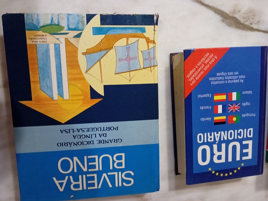 Conjunto de 3 Dicionários Língua Portuguesa
