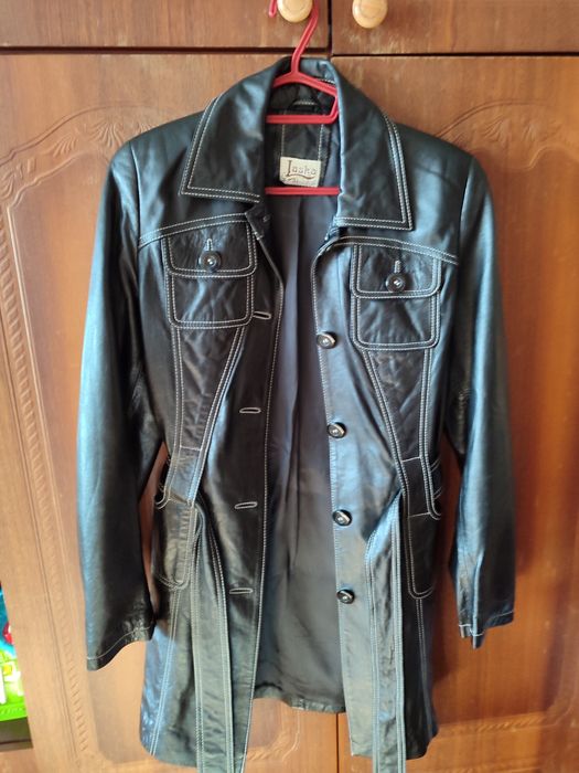 Продам шкіряний плащ