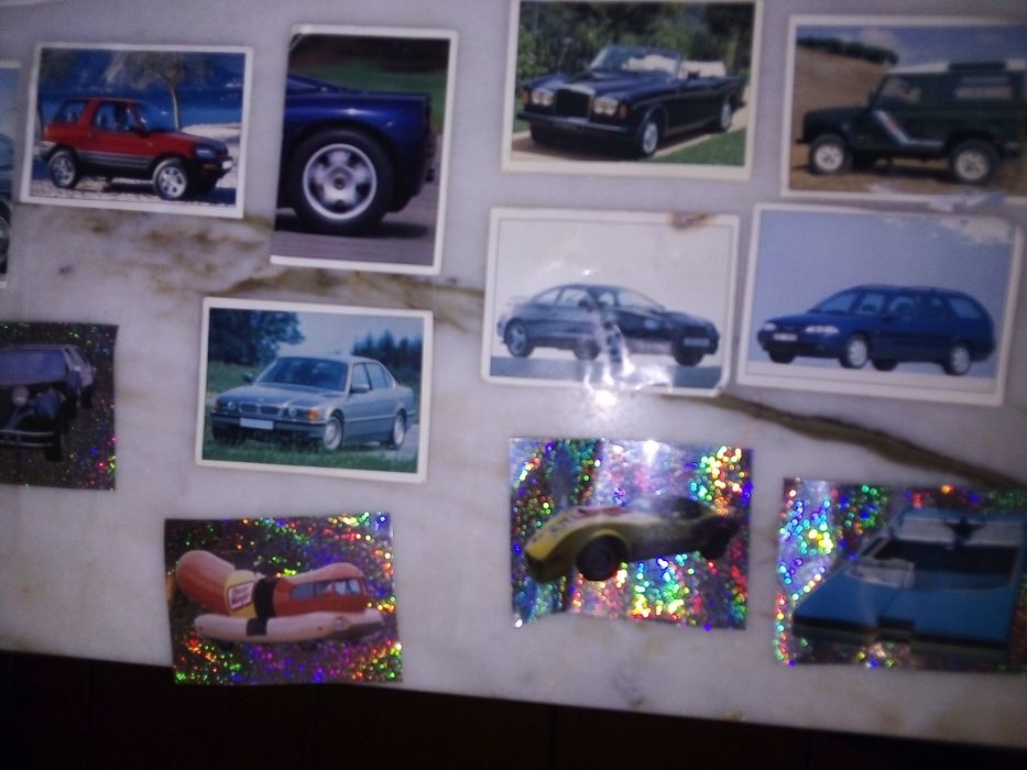 Conjunto de 25 Cromos Super Auto Antigos
