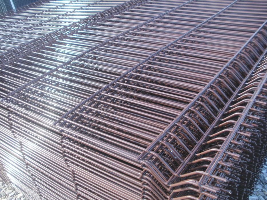 Panel ogrodzeniowy fi4 h-1,53m, ocynk+kolor grafit/zielony/czarny/brąz